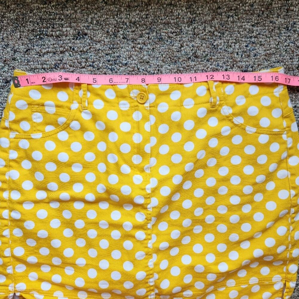 Larry Levine Stretch Retro polka dot skort 12 - Picture 5 of 6